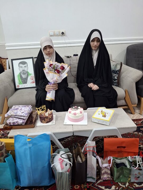 تصاویر/ تجلیل از دختر شهید جنگ رمضان در شهرستان جم