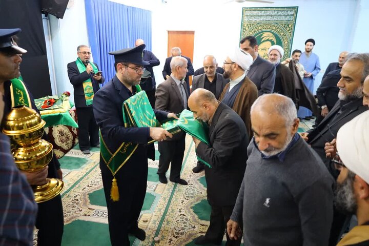 تصاویر/ حضور خادمان حرم حضرت معصومه (س) در دفتر نماینده ولی فقیه در استان مازندران