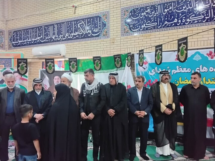 تصاویر/ تجلیل از خانواده‌های معظم شهدای جنگ رمضان در برازجان