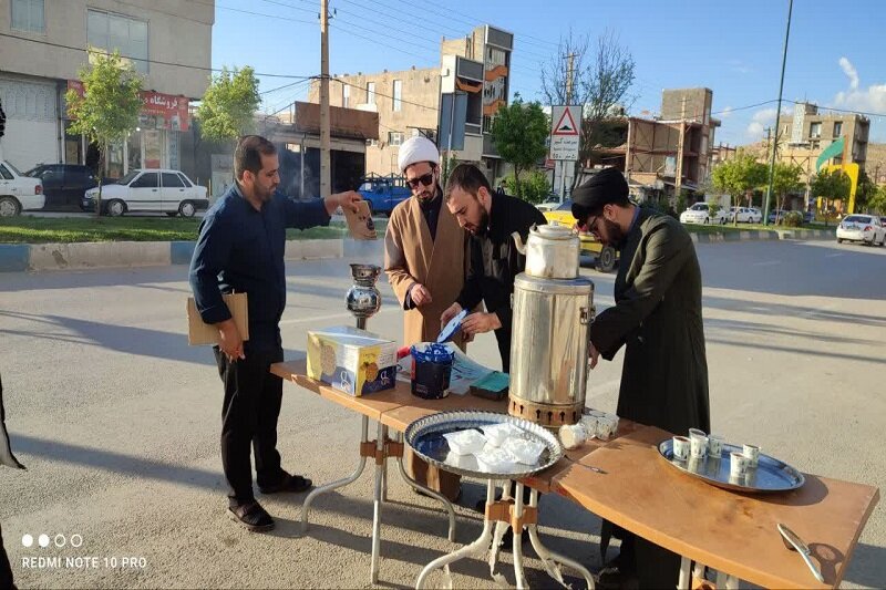 برپایی موکب مدرسه علمیه باقرالعلوم(ع) سرپل ذهاب در اجتماعات «نحن منتقمون»+تصاویر