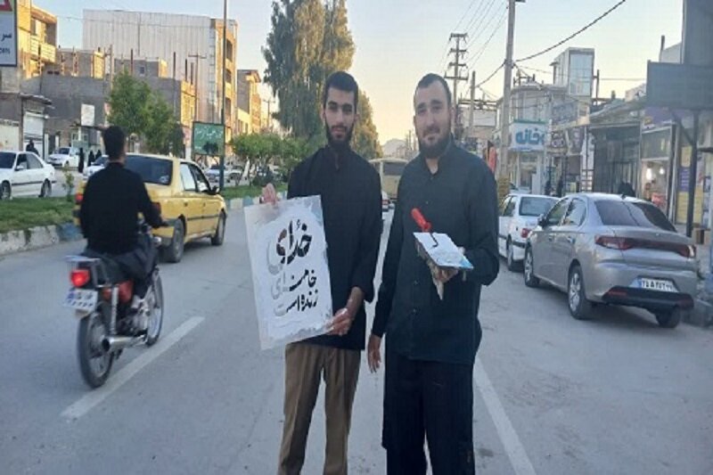 برپایی موکب مدرسه علمیه باقرالعلوم(ع) سرپل ذهاب در اجتماعات «نحن منتقمون»+تصاویر
