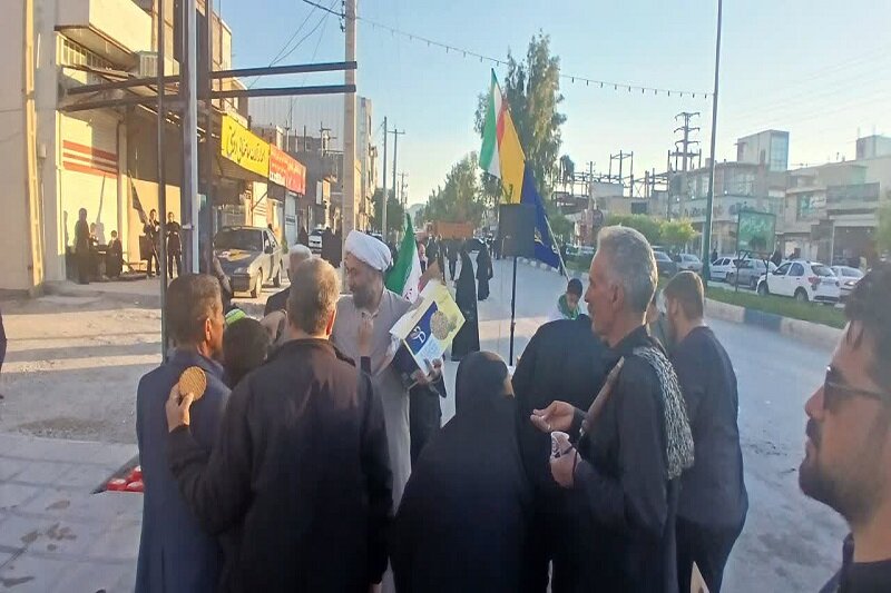 برپایی موکب مدرسه علمیه باقرالعلوم(ع) سرپل ذهاب در اجتماعات «نحن منتقمون»+تصاویر