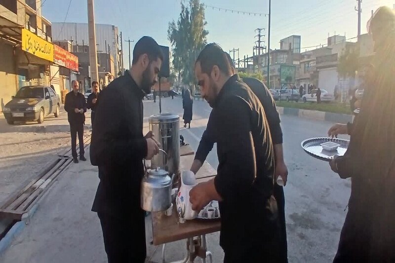 برپایی موکب مدرسه علمیه باقرالعلوم(ع) سرپل ذهاب در اجتماعات «نحن منتقمون»+تصاویر