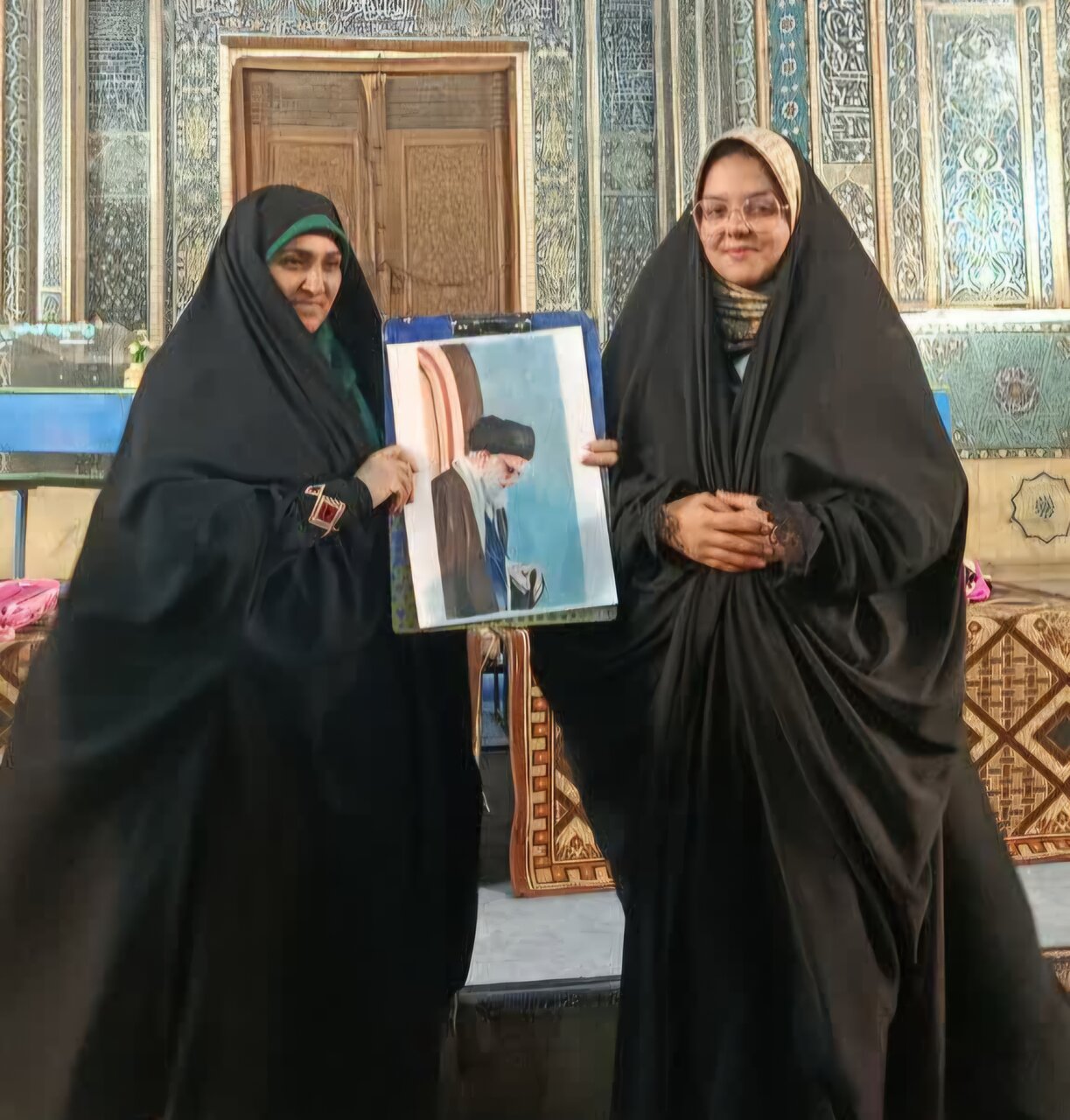 میزبانی بانوان حوزوی از دختران کویر در جوار مسجد جامع یزد+تصاویر