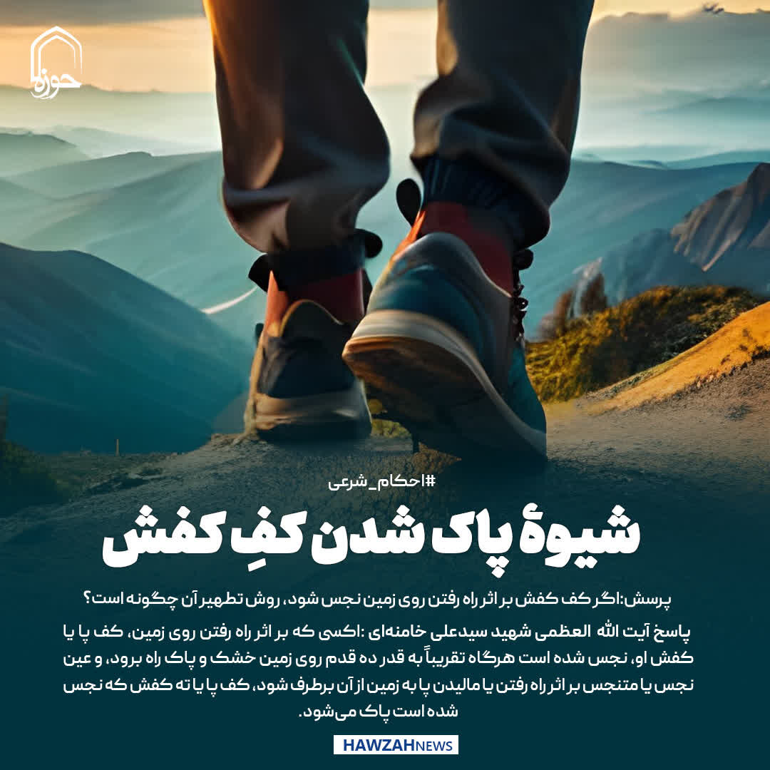 عکس نوشت|  شیوۀ پاک شدن کفِ کفش
