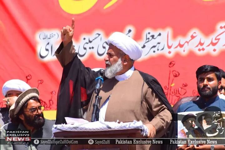 اجتماع باشکوه و گسترش مردم شجاع پاراچنار پاکستان همراه با ادای احترام به شهید امام خامنهای و تجدید عهد با آیت الله مجتبی+ ویدئوها و تصاویر