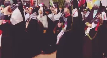 فیلم| رژه دختران جانفدا در دیلم