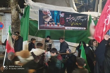 برپایی موکب و جهاد تبیین با حضور طلاب شهرستان صحنه+تصاویر