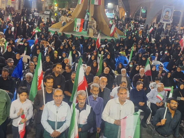 تصاویر/ حضور بمی ها در شب پنجاه یکم از جنگ رمضان