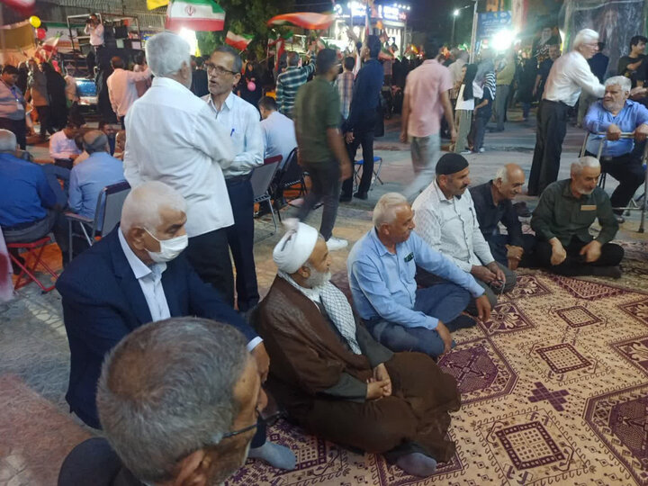 تصاویر/ حضور امام جمعه برازجان در تجمع مردمی