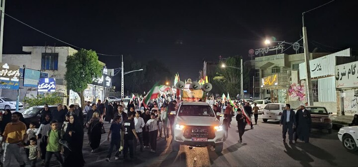 تصاویر/ حضور جیرفتی ها در شب پنجاه یکم از جنگ رمضان