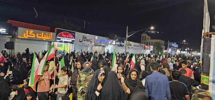 تصاویر/ حضور جیرفتی ها در شب پنجاه یکم از جنگ رمضان