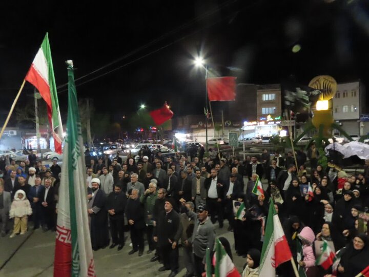 تصاویر/ اجتماع مردمی شهرستان چایپاره مشتی محکم بر دهان دشمن