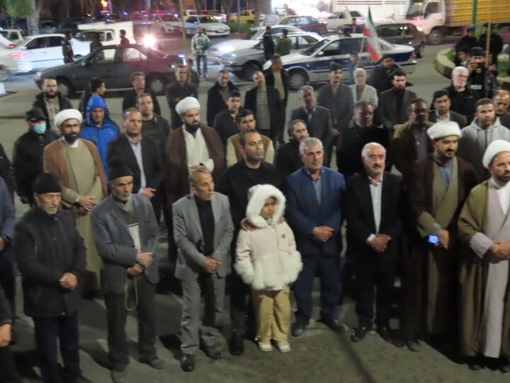 تصاویر/ اجتماع مردمی شهرستان چایپاره مشتی محکم بر دهان دشمن