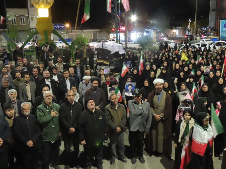 تصاویر/ اجتماع مردمی شهرستان چایپاره مشتی محکم بر دهان دشمن
