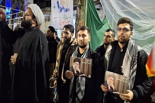 برپایی موکب و جهاد تبیین با حضور طلاب شهرستان صحنه+تصاویر