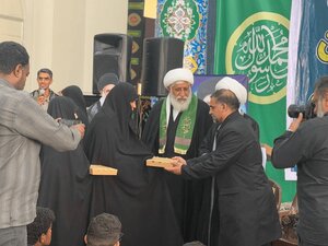 تصاویر/ استقبال مینابی ها از کاروان زیر سایه خورشید در دهه کرامت