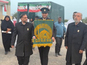تصاویر/ استقبال مینابی ها از کاروان زیر سایه خورشید در دهه کرامت