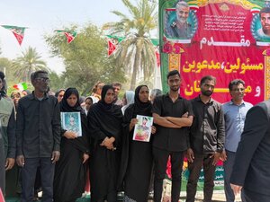 تصاویر/ استقبال مینابی ها از کاروان زیر سایه خورشید در دهه کرامت
