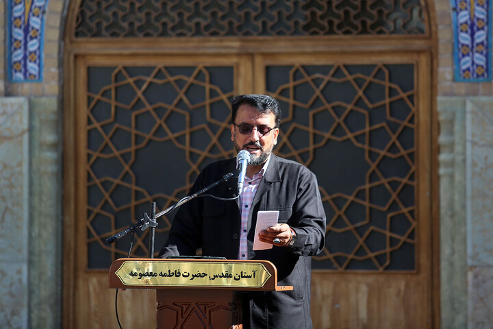 تصاویر/ آیین خطبه‌خوانی اصحاب رسانه به مناسبت دهه کرامت