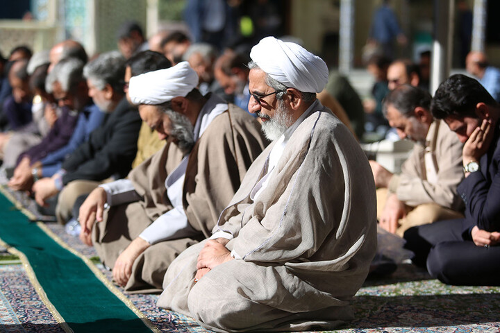 تصاویر/ آیین خطبه‌خوانی اصحاب رسانه به مناسبت دهه کرامت