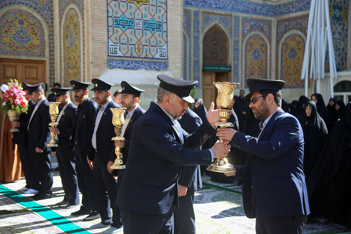 تصاویر/ آیین خطبه‌خوانی اصحاب رسانه به مناسبت دهه کرامت
