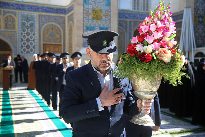 تصاویر/ آیین خطبه‌خوانی اصحاب رسانه به مناسبت دهه کرامت