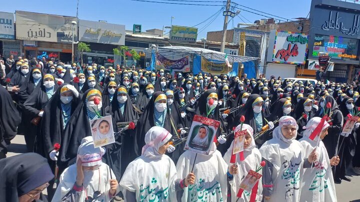 تصاویر/اجتماع دختران جانفدای ایران در ساوه