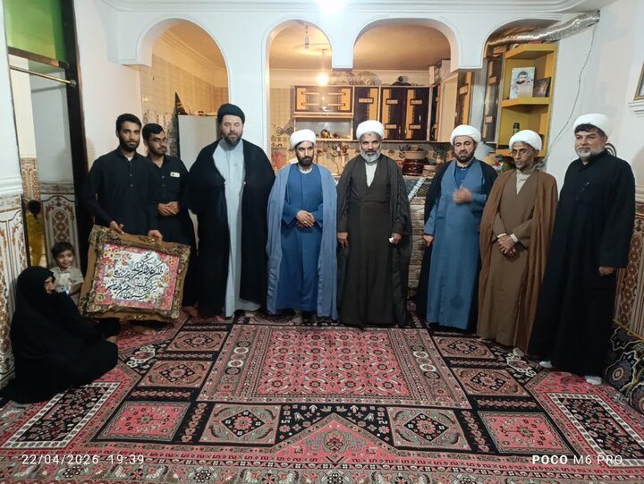 تصاویر/ تفقد از خانواده شهید روحانی حجت‌الاسلام حسین عبداللهی در دلگان