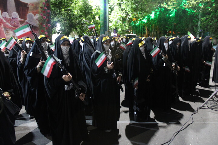 تصاویر/ اجتماع دختران جانفدا و ولایتمدار بخش ماهان