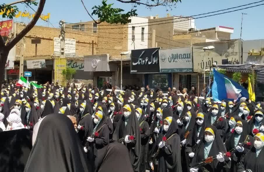 تصاویر/اجتماع دختران جانفدای ایران در ساوه