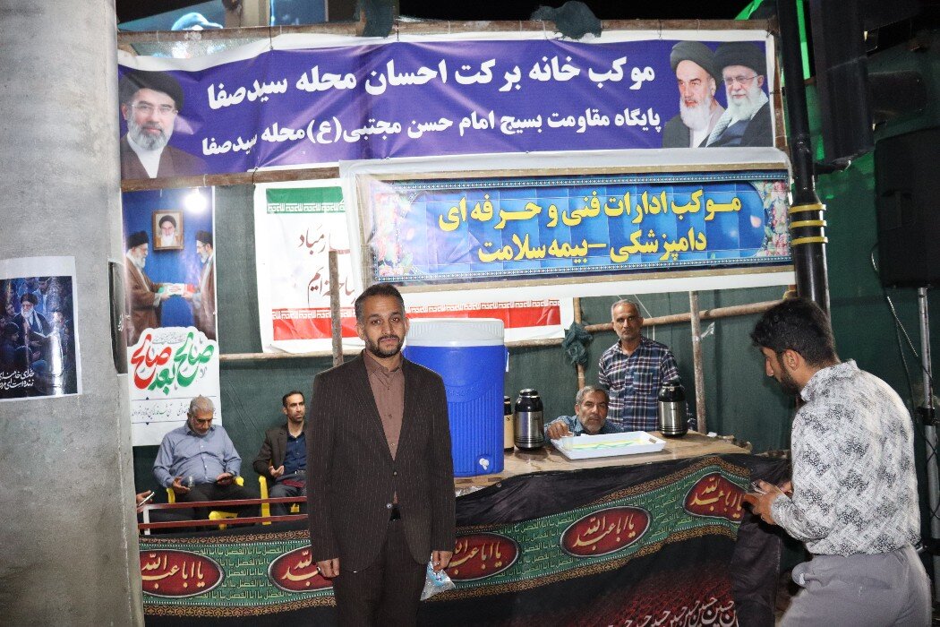 موکب‌خانه برکت احسان دیّر در خط مقدم خدمت‌رسانی است