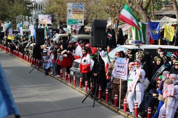 تصاویر/ طنین اقتدار «دختران ایران» در سلماس