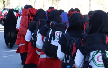 تصاویر/ رزمایش شکوهمند دختران جان فدا در تفرش