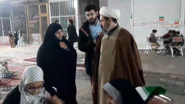 بازدید مدیر حوزه‌ علمیه خواهران استان آذربایجان شرقی از موکب حماسه دهه نودی‌ها