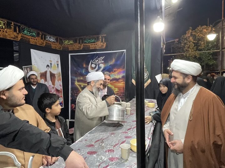 تصاویر/ حضور امام جمعه نوشهر در موکب روحانیون این شهرستان