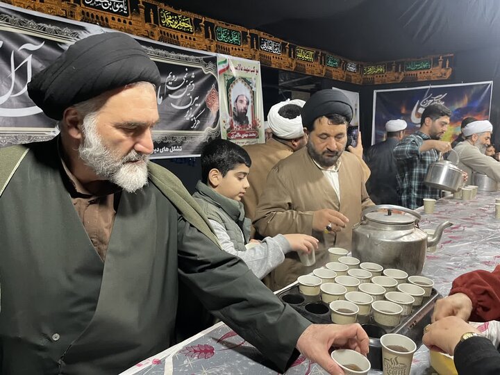 تصاویر/ حضور امام جمعه نوشهر در موکب روحانیون این شهرستان