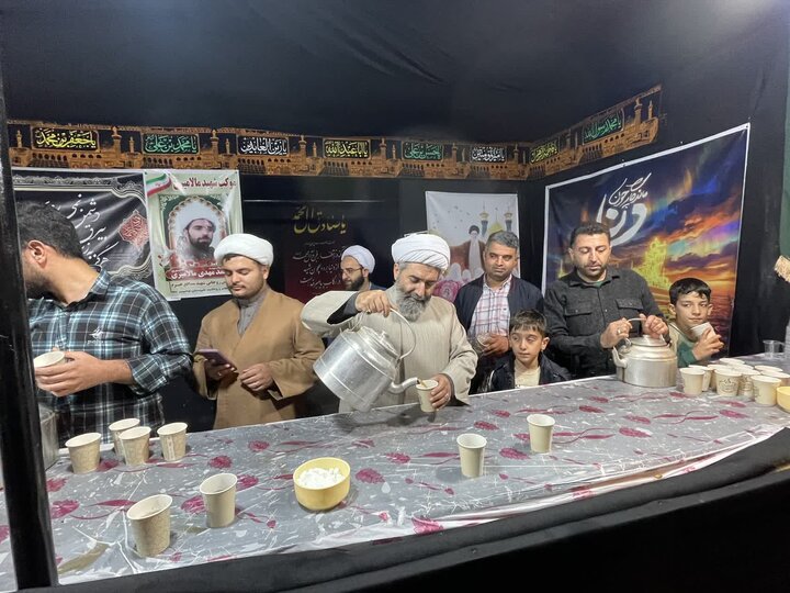 تصاویر/ حضور امام جمعه نوشهر در موکب روحانیون این شهرستان