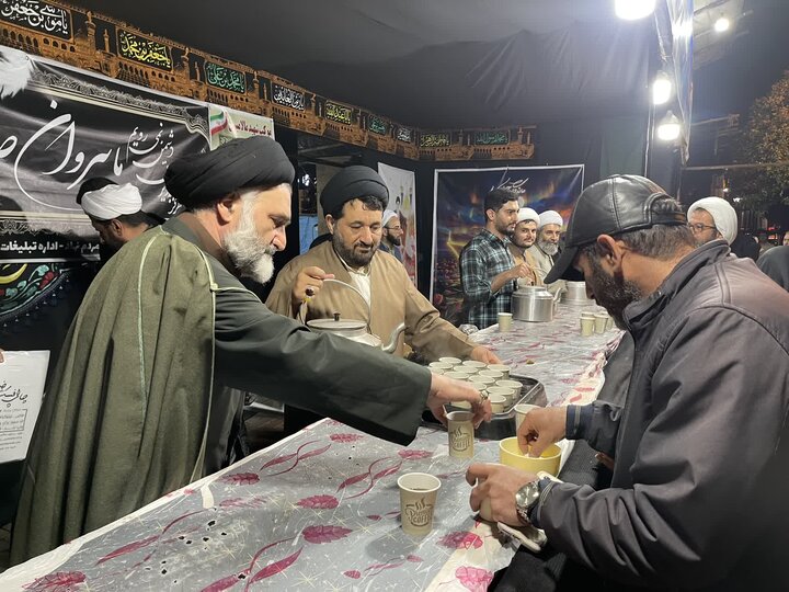 تصاویر/ حضور امام جمعه نوشهر در موکب روحانیون این شهرستان