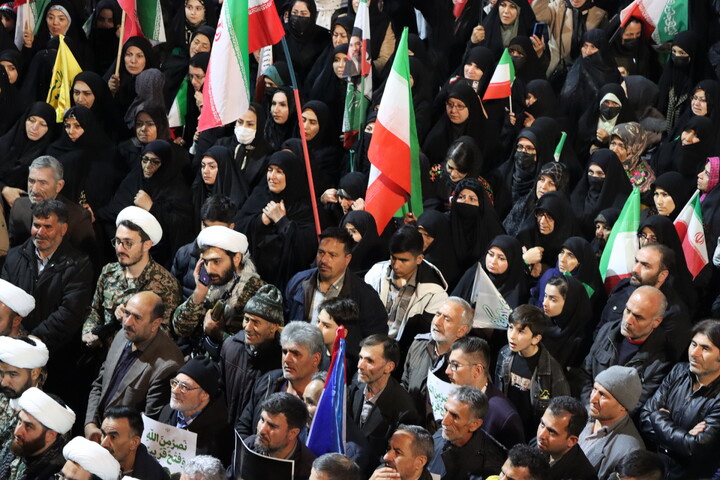 تصاویر/ استمرار حضور باشکوه مردم اردبیل در خیابان برای ایران