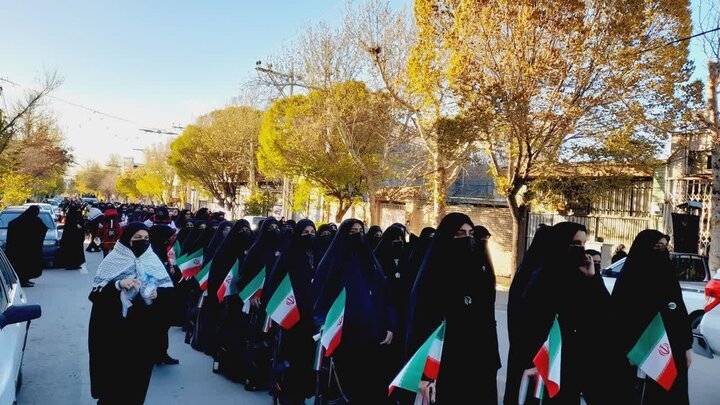 تصاویر/رزمایش شکوهمند دختران جان فدا در تفرش