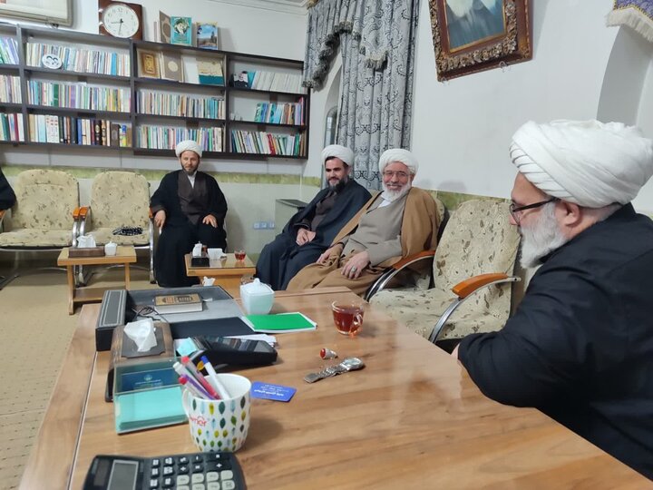 تصاویر/ دیدار مدیر حوزه علمیه آذربایجان غربی با امام جمعه میاندوآب