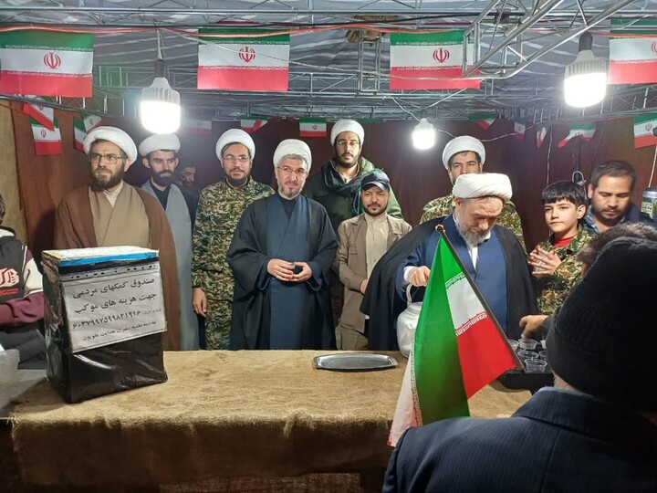 تصاویر / بازدید مسئول سازمان بسیج اساتید، طلاب و روحانیون کشور از فعالیت طلاب جهادی همدان