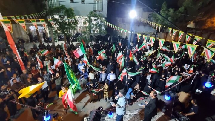 تصاویر / پنجاه و چهارمین شب حضور مردم بخش کویرات  در دفاع از وطن