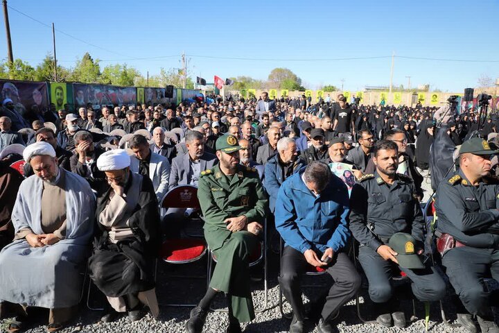 تصاویر/مراسم اربعین شهادت خانواده آسمانی، ساجدی فرد در روستای امرآباد
