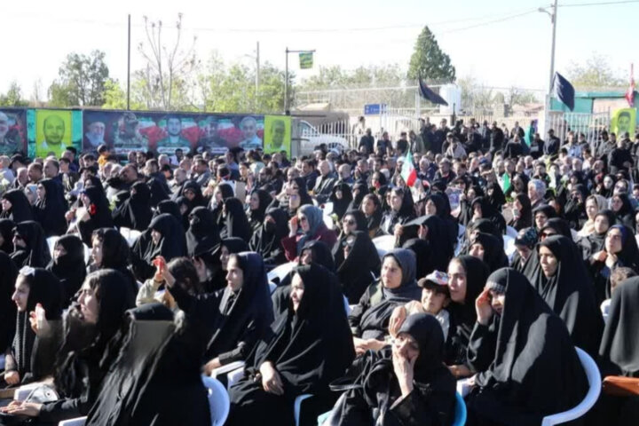 تصاویر/مراسم اربعین شهادت خانواده آسمانی، ساجدی فرد در روستای امرآباد
