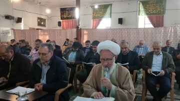 تصاویر/ دعای ندبه در مسجد جامع خرم آباد شهرستان تنکابن