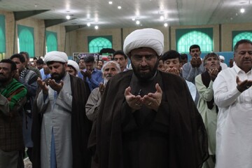 تصاویر/ آیین عبادی سیاسی نماز جمعه شهرستان دلگان