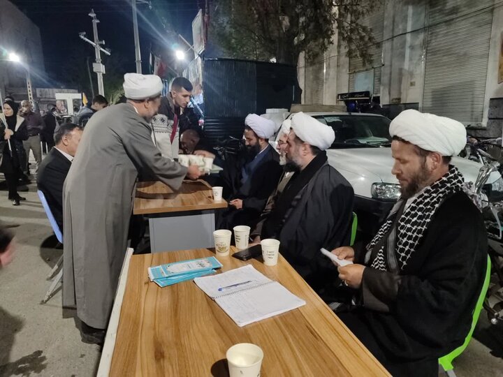 تصاویر/ بازدید مدیر حوزه علمیه آذربایجان غربی از موکب مدرسه علمیه میاندوآب