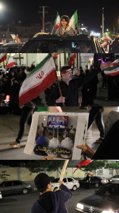 تصاویر / پنجاه و چهارمین شب تجمع مردم انقلابی کاشان در خیابان‌ها و میدان‌های شهر